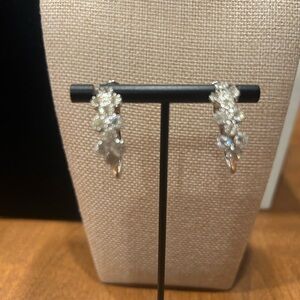 Premier Silver Crystal Cluster Earrings